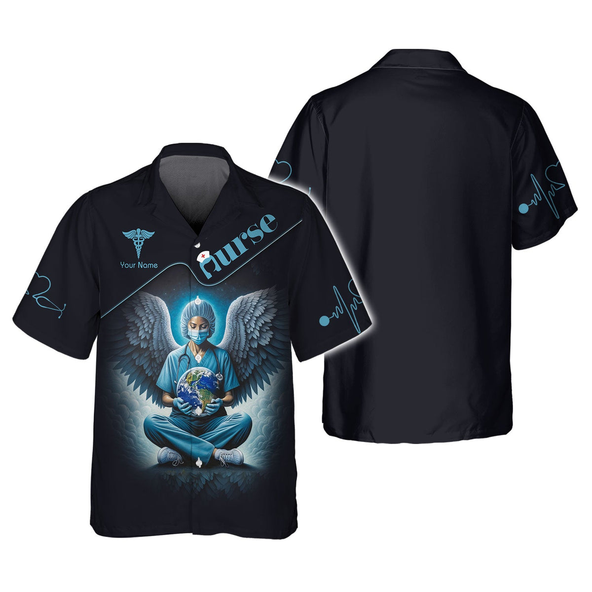 Blisscorners Personalized Nurse Shirt - Guardian Angels of Healthcare