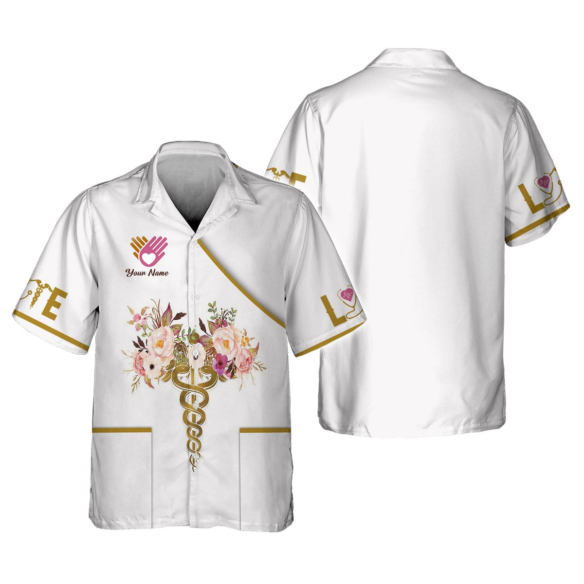 Blisscorners Personalized Nurse Shirts - Embrace the Art of Healing