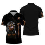 Blisscorners 3D Full Print Rottweiler Dog T-Shirts Personalized Name Gift For Dogs Lovers