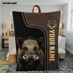Blisscorners Personalized Boar Hunting Blanket