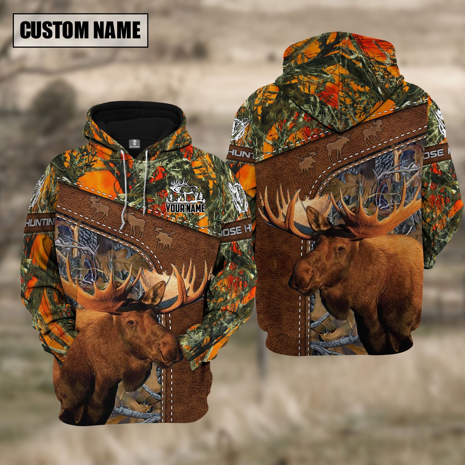 Blisscorners Custom Name Hunting Moose Shirt 3D All Over Printed Clothes
