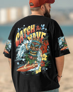 BLISSCORNERS CATCH THE WAVES TIKI ALL OVER PRINT