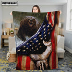 Blisscorners Personalized Bear Hunting Blanket