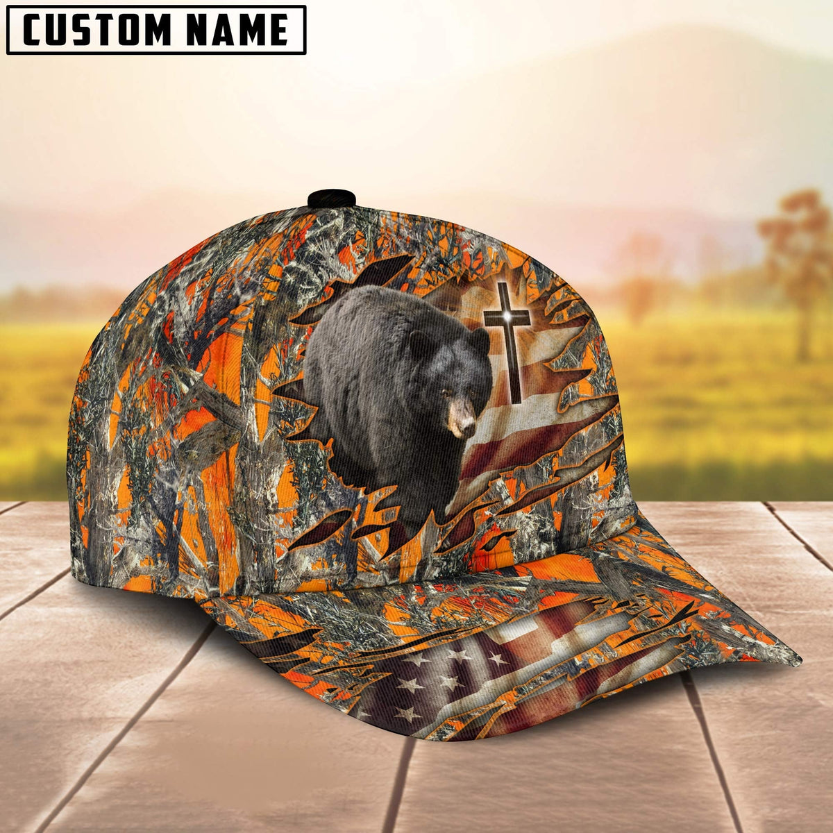 Blisscorners Bear Hunting Classic Personalized Cap