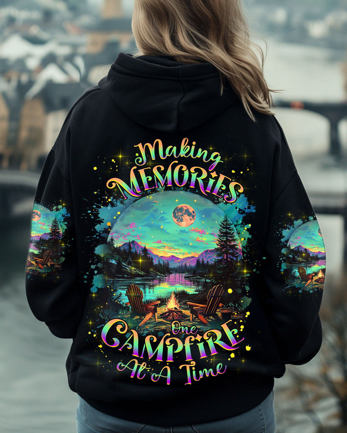 BLISSCORNERS MAKING MEMORIES ONE CAMPFIRE AT A TIME ALL OVER PRINT -  TLNZ2102251