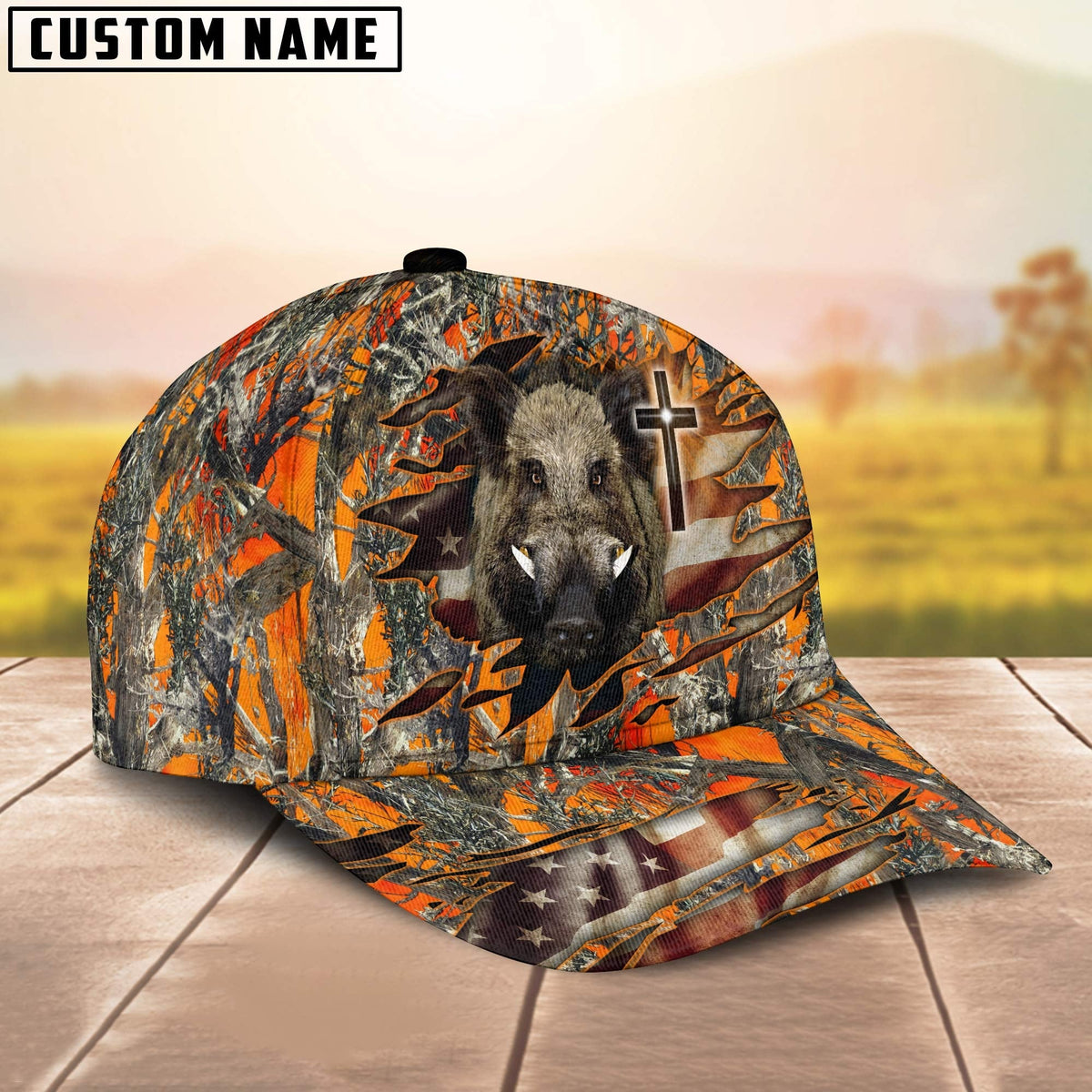 Blisscorners Boar Hunting Classic Personalized Cap