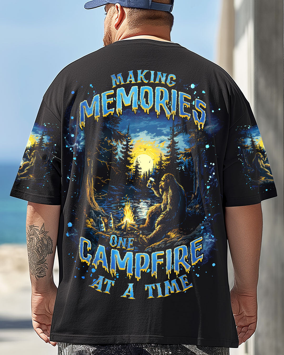 BLISSCORNERS MAKING MEMORIES ONE CAMPFIRE AT A TIME BIGFOOT ALL OVER PRINT