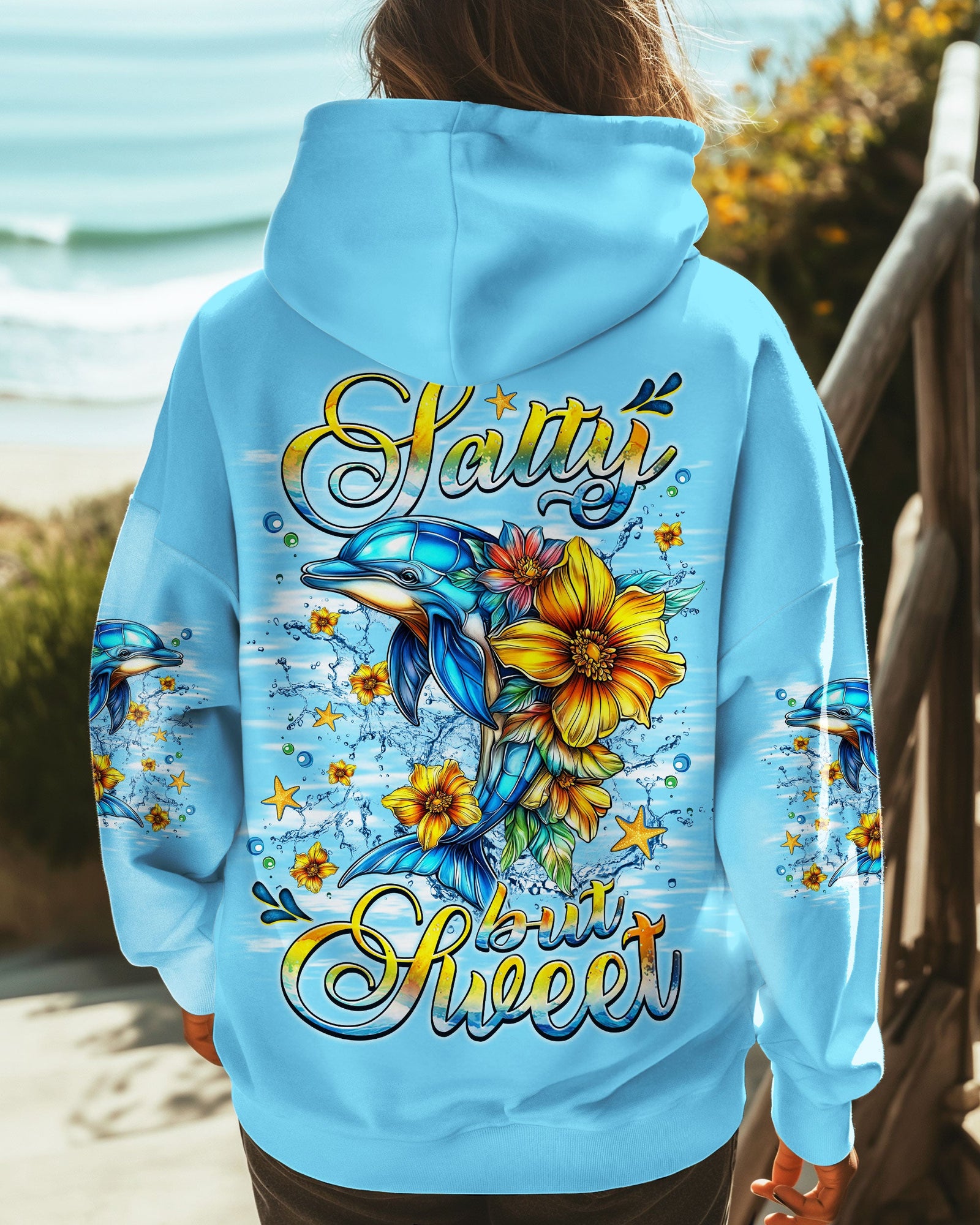 BLISSCORNERS SALTY BUT SWEET DOLPHIN ALL OVER PRINT