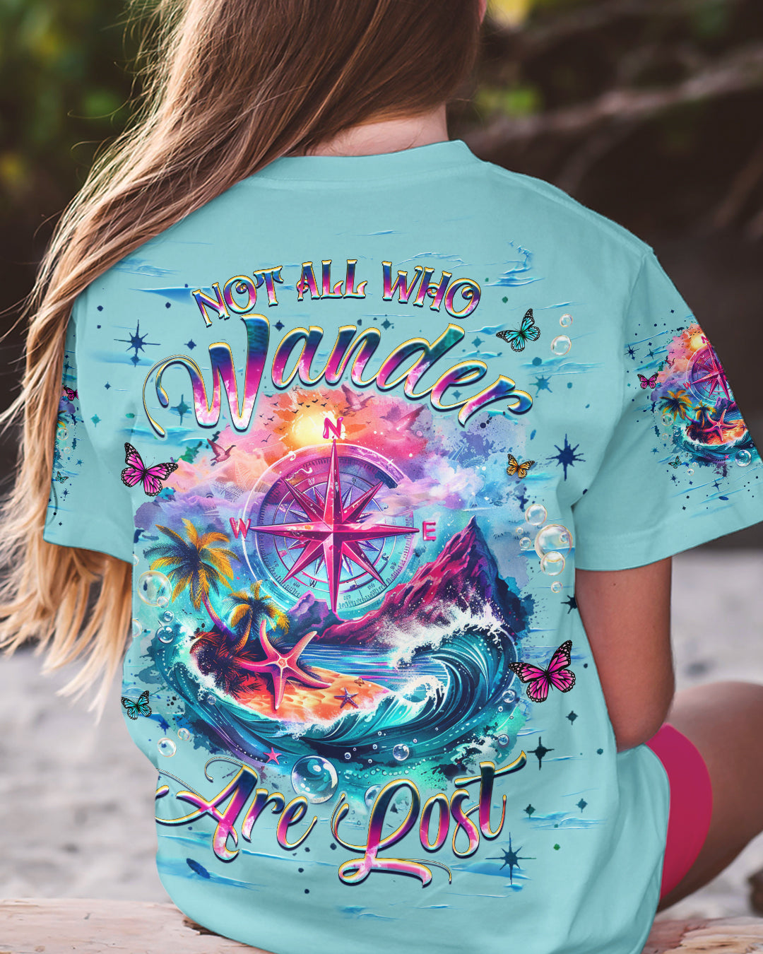 BLISSCORNERS NOT ALL WHO WANDER ARE LOST ALL OVER PRINT