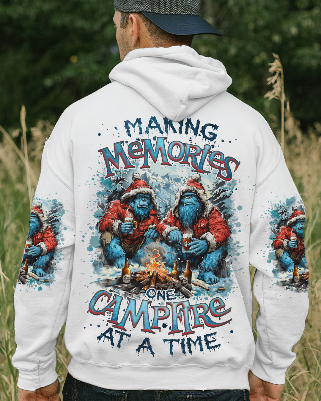BLISSCORNERS MAKING MEMORIES ONE CAMPFIRE AT A TIME BIGFOOT  ALL OVER PRINT