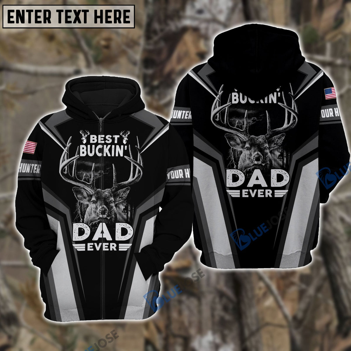 The Premium Dad Deer Hunting Hoodie &amp; Zip Hoodie Multicolor Personalized