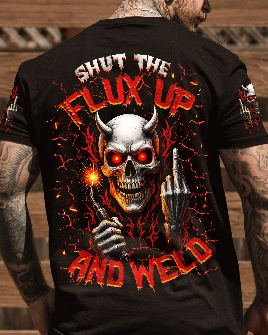 BLISSCORNERS ONLY THE STRONGEST MEN BECOME MECHANICS SKULL ALL OVER PRINT