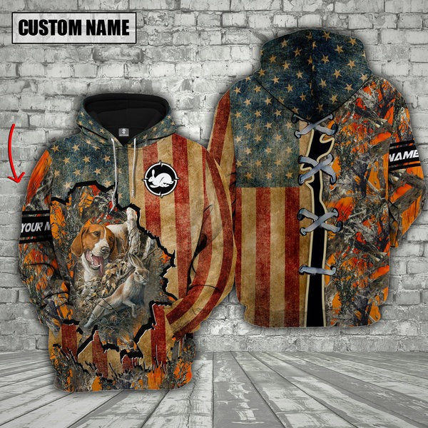 Blisscorners Custom Name Rabbit Hunting Shirt 3D All Over Printed Clothes