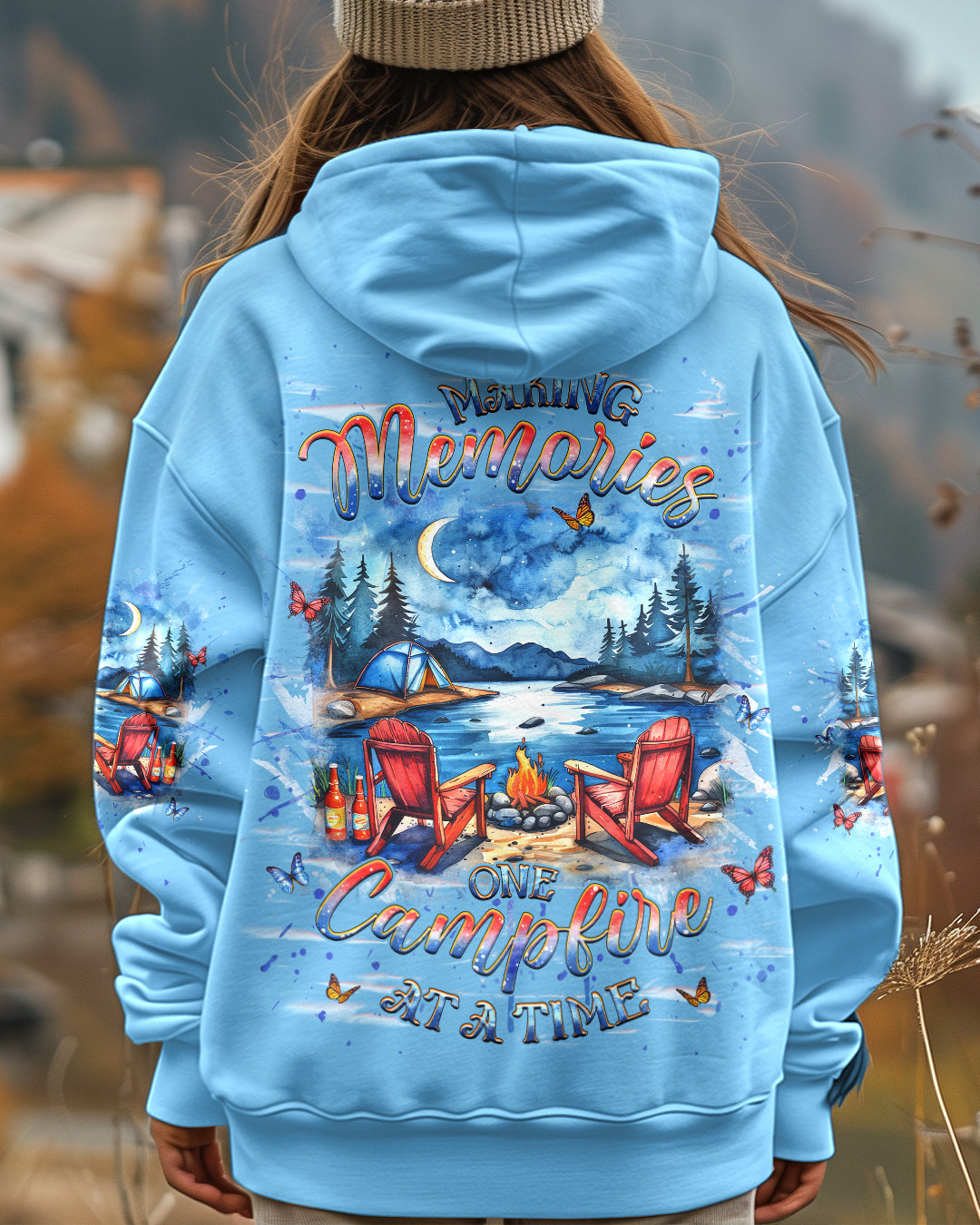 BLISSCORNERS MAKING MEMORIES ONE CAMPFIRE AT A TIME ALL OVER PRINT