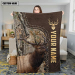 Blisscorners Personalized Elk Hunting Blanket