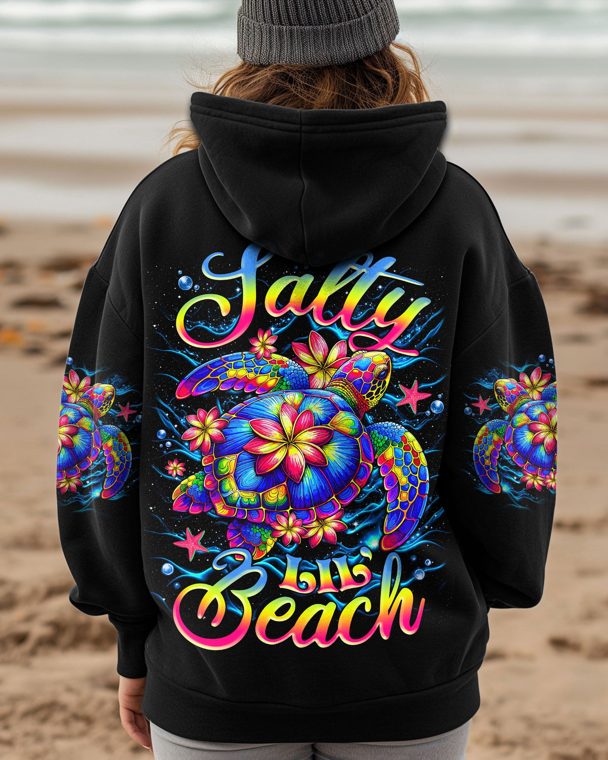 BLISSCORNERS SALTY LIL' BEACH TURTLE ALL OVER PRINT