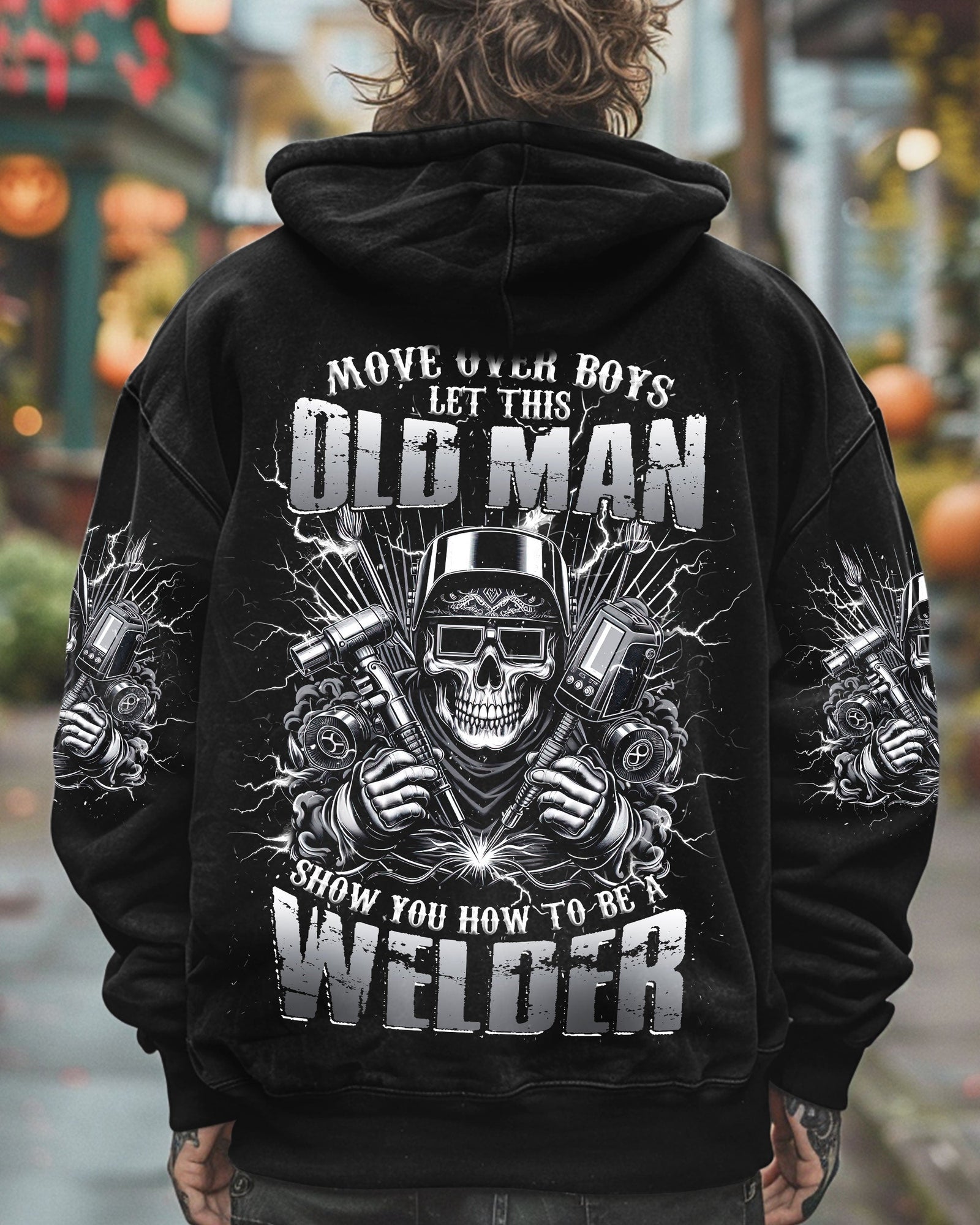 BLISSCORNERS OLD TRUCKERS NEVER DIE SKULL ALL OVER PRINT