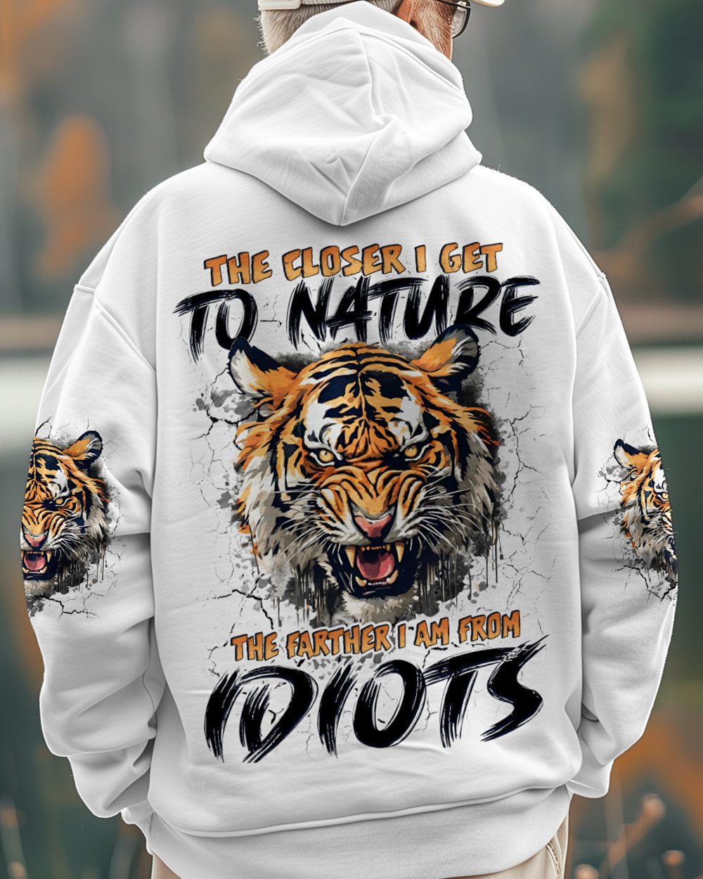 BLISSCORNERS THE CLOSER I GET TO NATURE TIGER ALL OVER PRINT