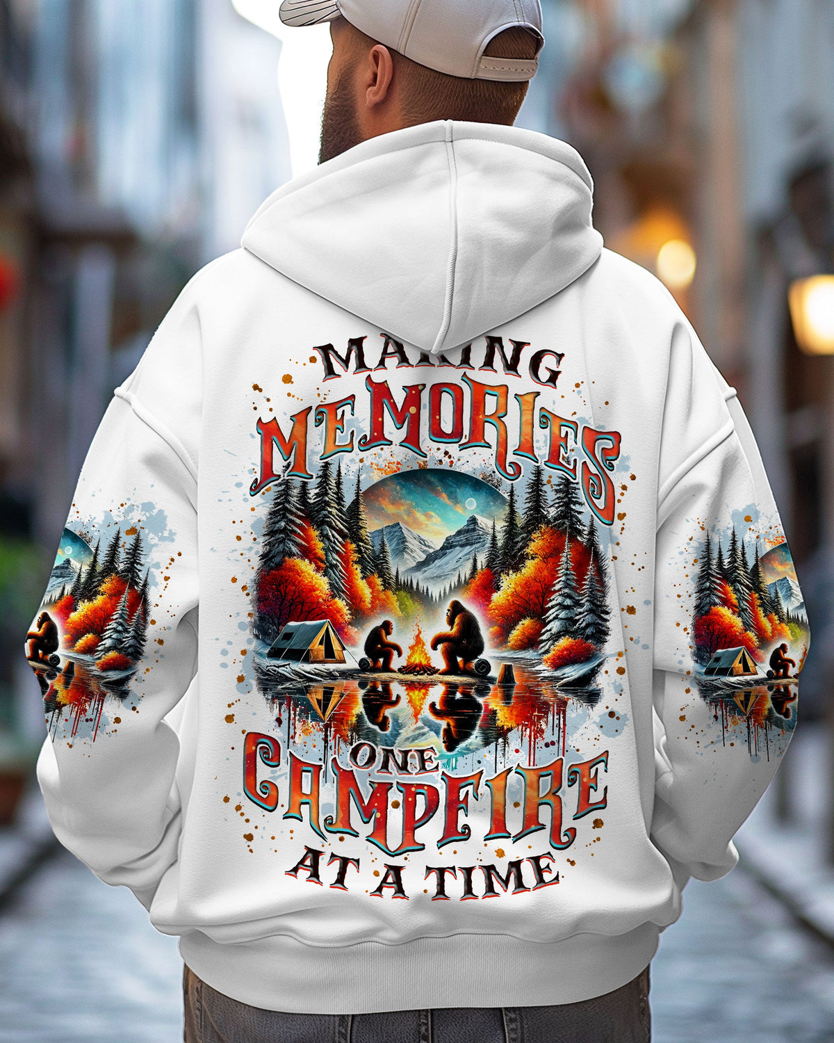 BLISSCORNERS MAKING MEMORIES ONE CAMPFIRE AT A TIME BIGFOOT ALL OVER PRINT
