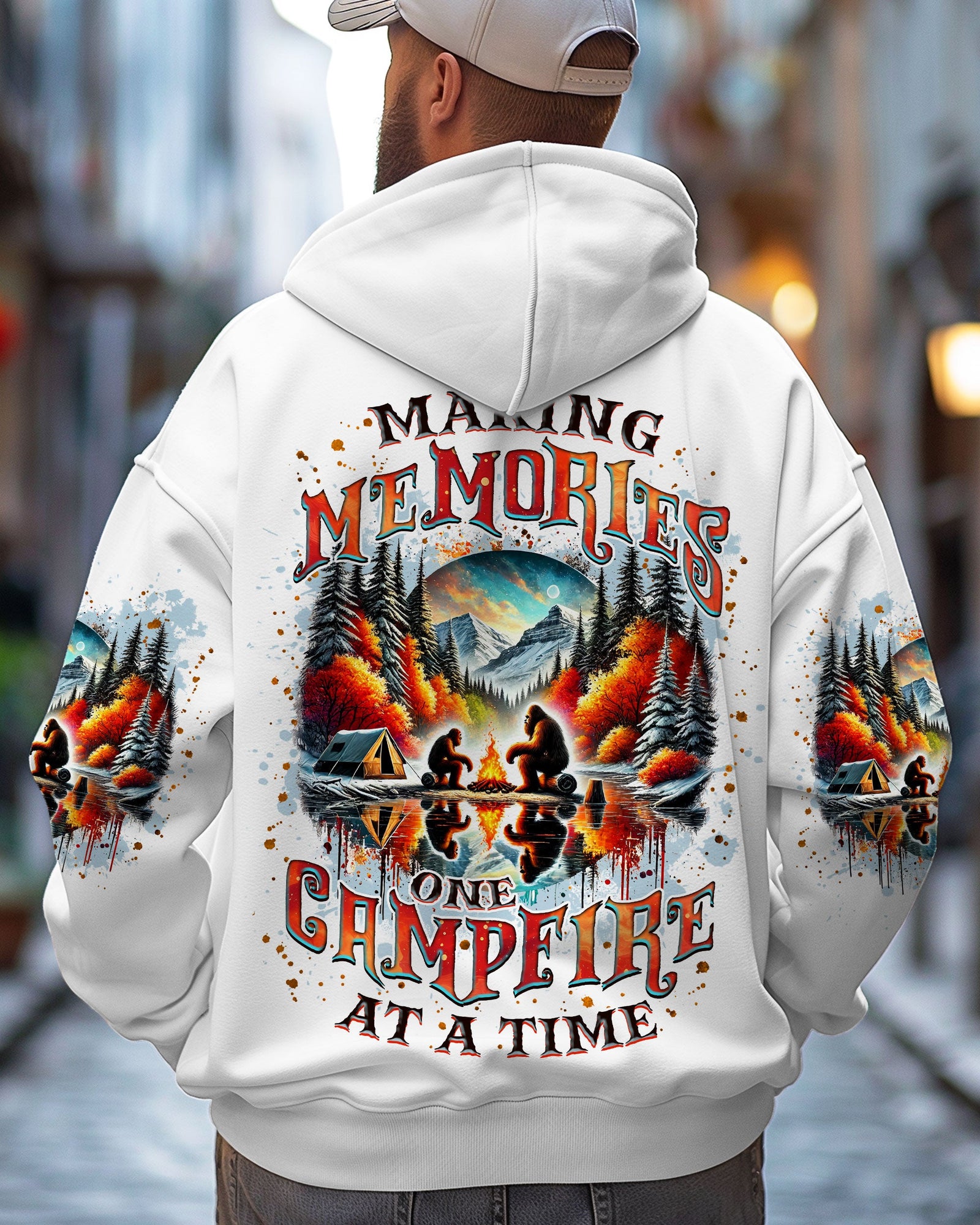 BLISSCORNERS MAKING MEMORIES ONE CAMPFIRE AT A TIME BIGFOOT ALL OVER PRINT