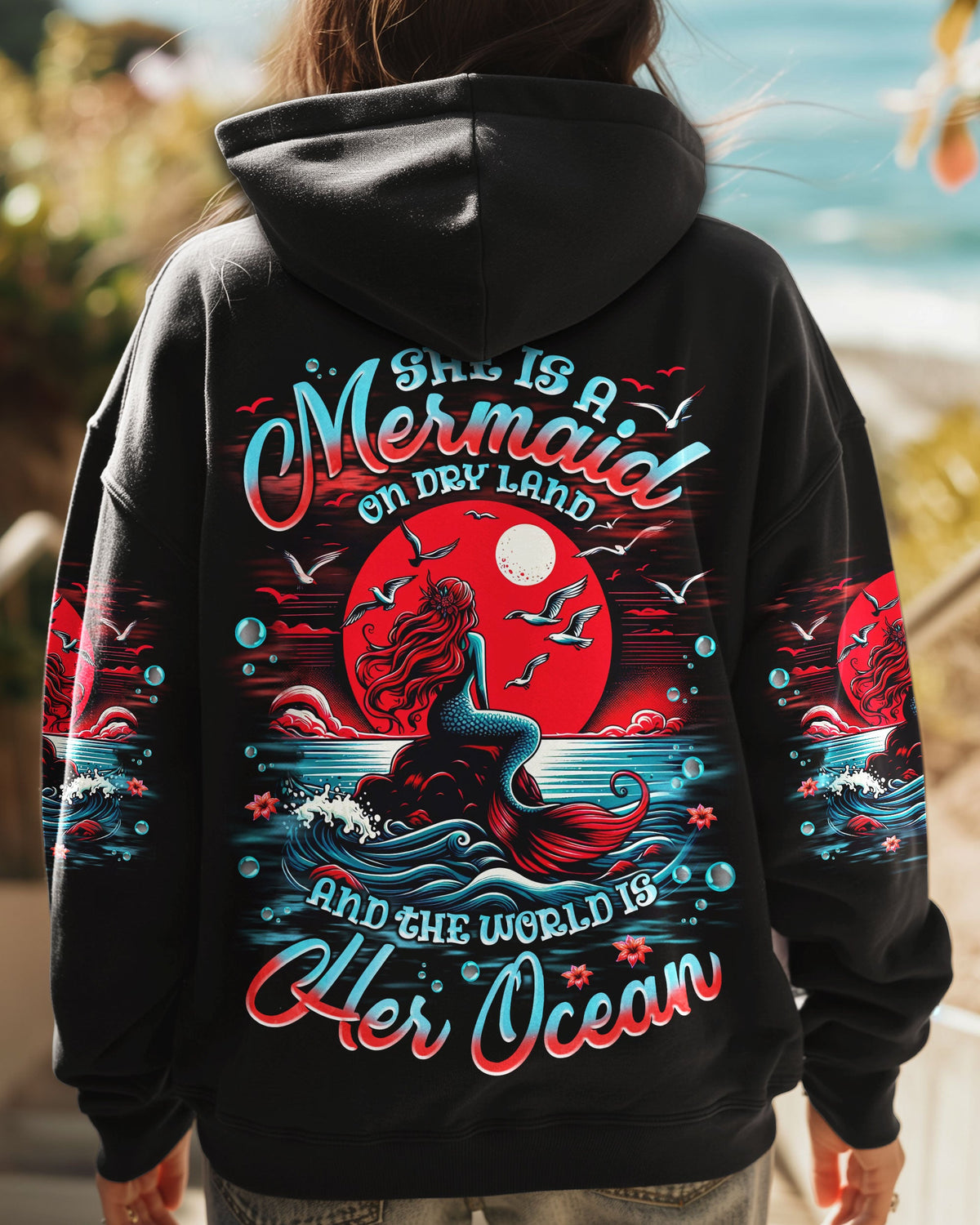 BLISSCORNERS SHE IS A MERMAID ALL OVER PRINT