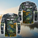 Blisscorners Bass Fishing Natural Customize Name 3D Shirts