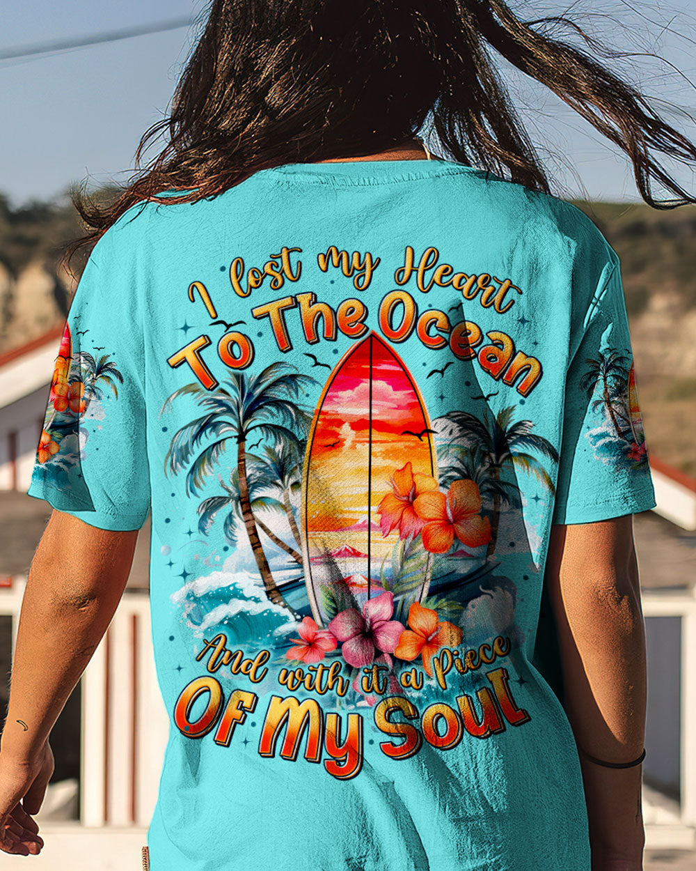 BLISSCORNERS I LOST MY HEART TO THE OCEAN ALL OVER PRINT