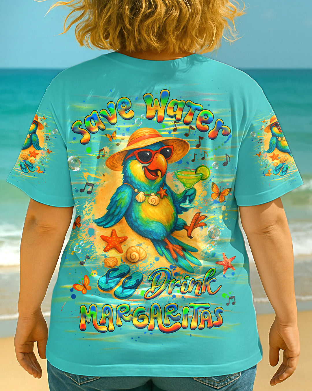 BLISSCORNERS SAVE WATER DRINK MARGARITAS ALL OVER PRINT