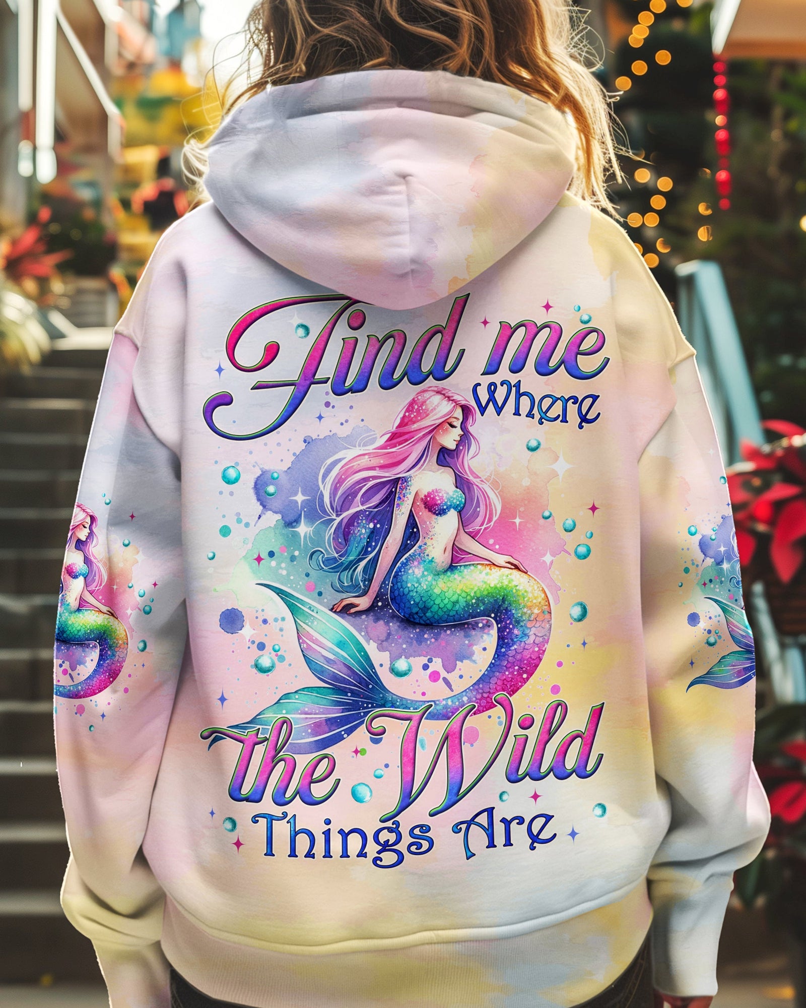 BLISSCORNERS FIND ME WHERE THE WILD THINGS ARE MERMAID ALL OVER PRINT