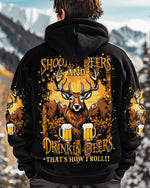 BLISSCORNERS SHOOTING DEERS AND DRINKING BEERS ALL OVER PRINT