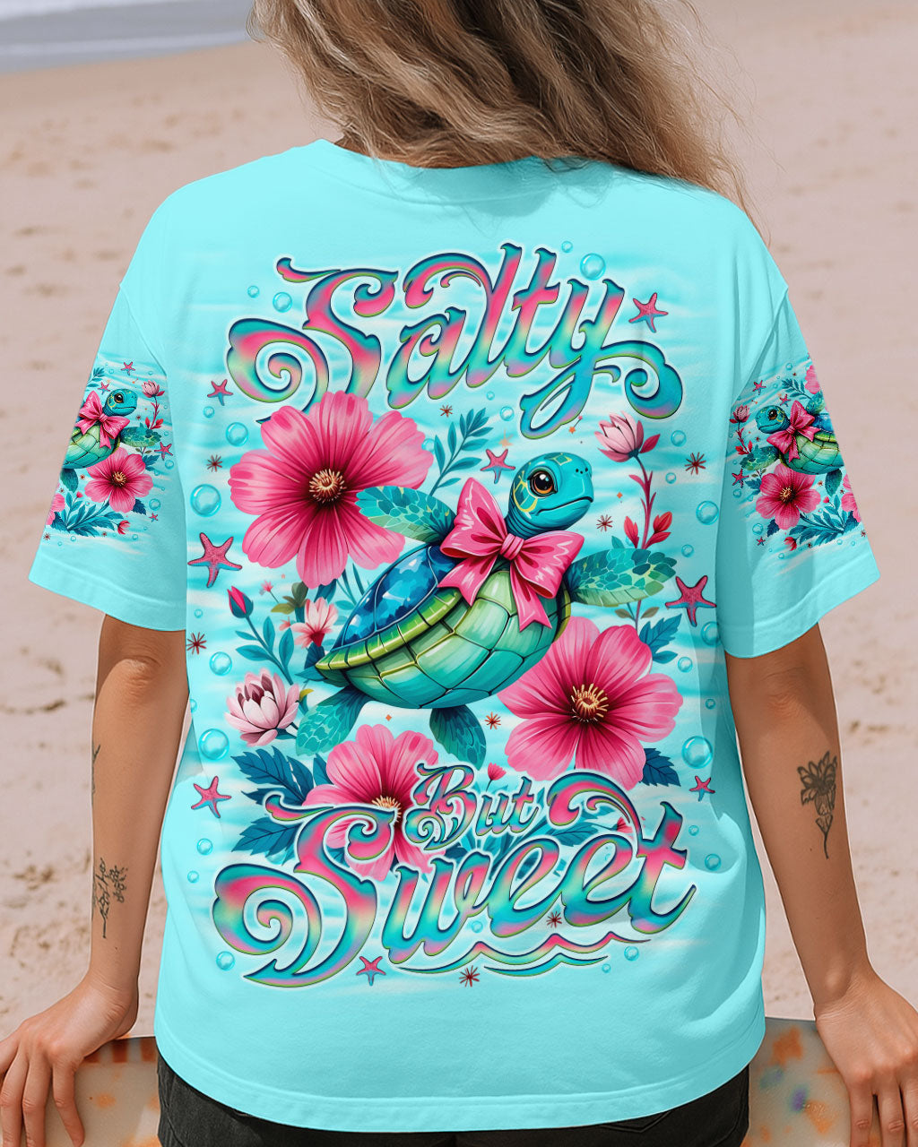 BLISSCORNERS SALTY BUT SWEET TURTLE  ALL OVER PRINT