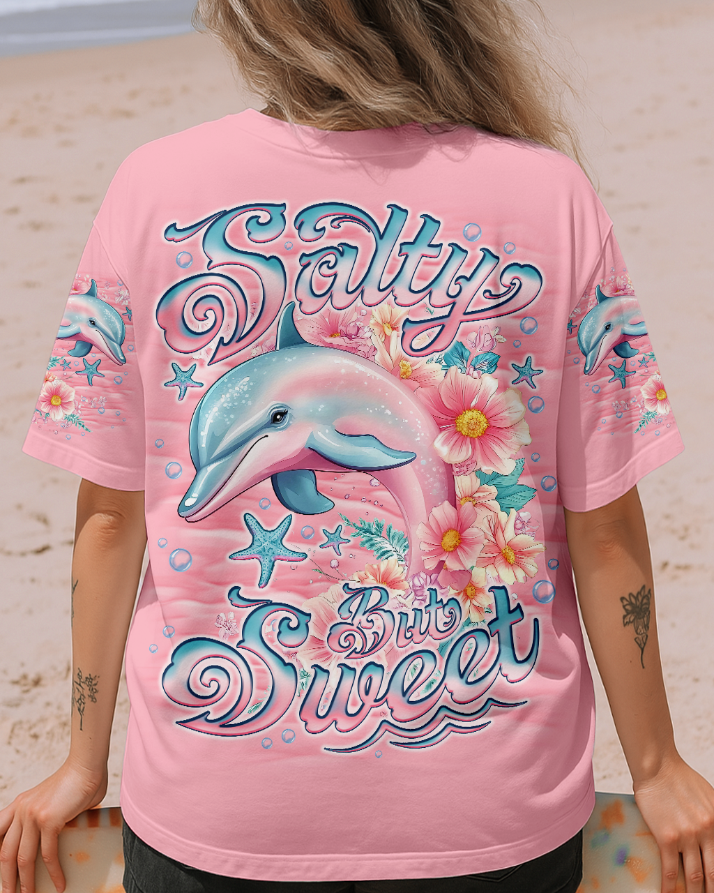 BLISSCORNERS SALTY BUT SWEET DOLPHIN ALL OVER PRINT