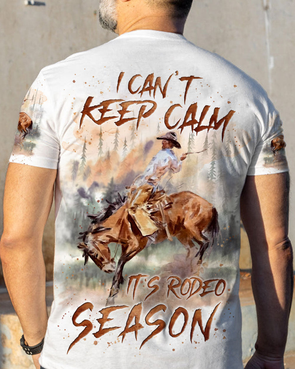 BLISSCORNERS I CAN'T KEEP CALM IT'S RODEO SEASON ALL OVER PRINT