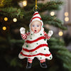 (Photo Inserted) Blisscorners Baby Custom Photo Christmas Tree Cake - Personalized Custom Acrylic Ornament