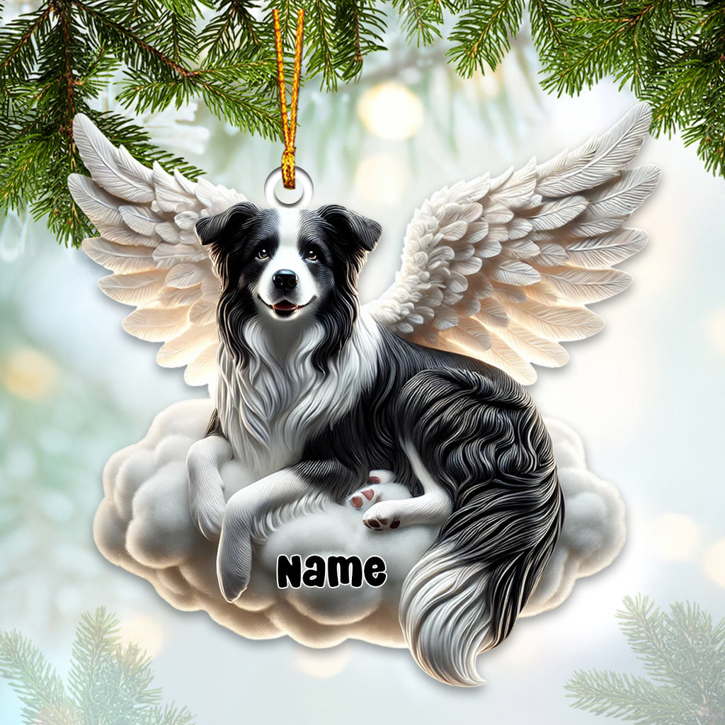 Blisscorners Dog Angel Christmas Home Decor Christmas Ornament, Personalized Ornament2D Flat LM2211