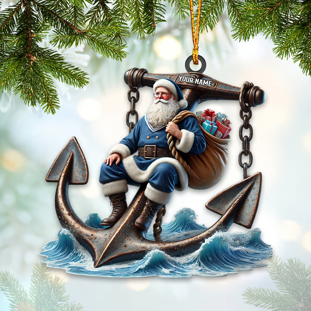 Blisscorners Santa Anchor Home Decor Christmas Ornament, Personalized Ornament2D Flat LM2211