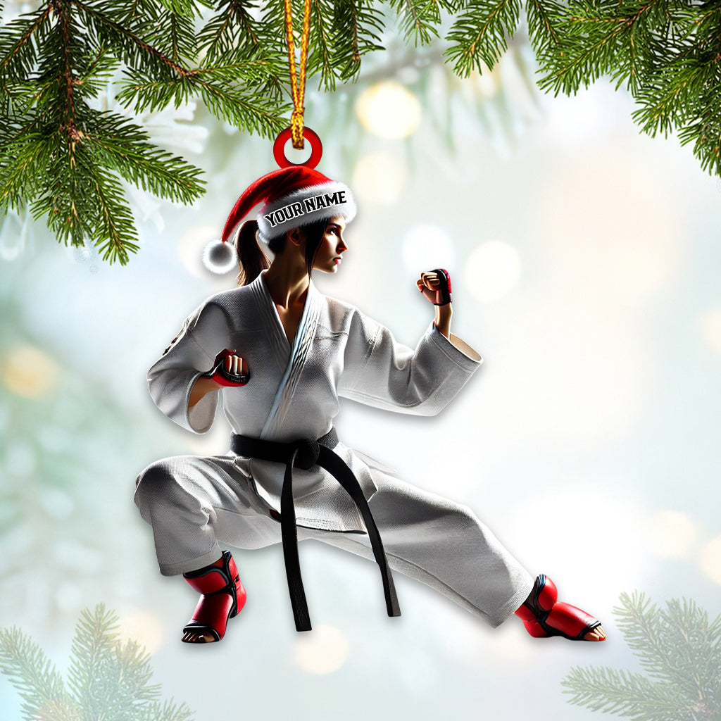 Blisscorners Karate Christmas Home Decor Christmas Ornament, Personalized Ornament2D Flat LM2211