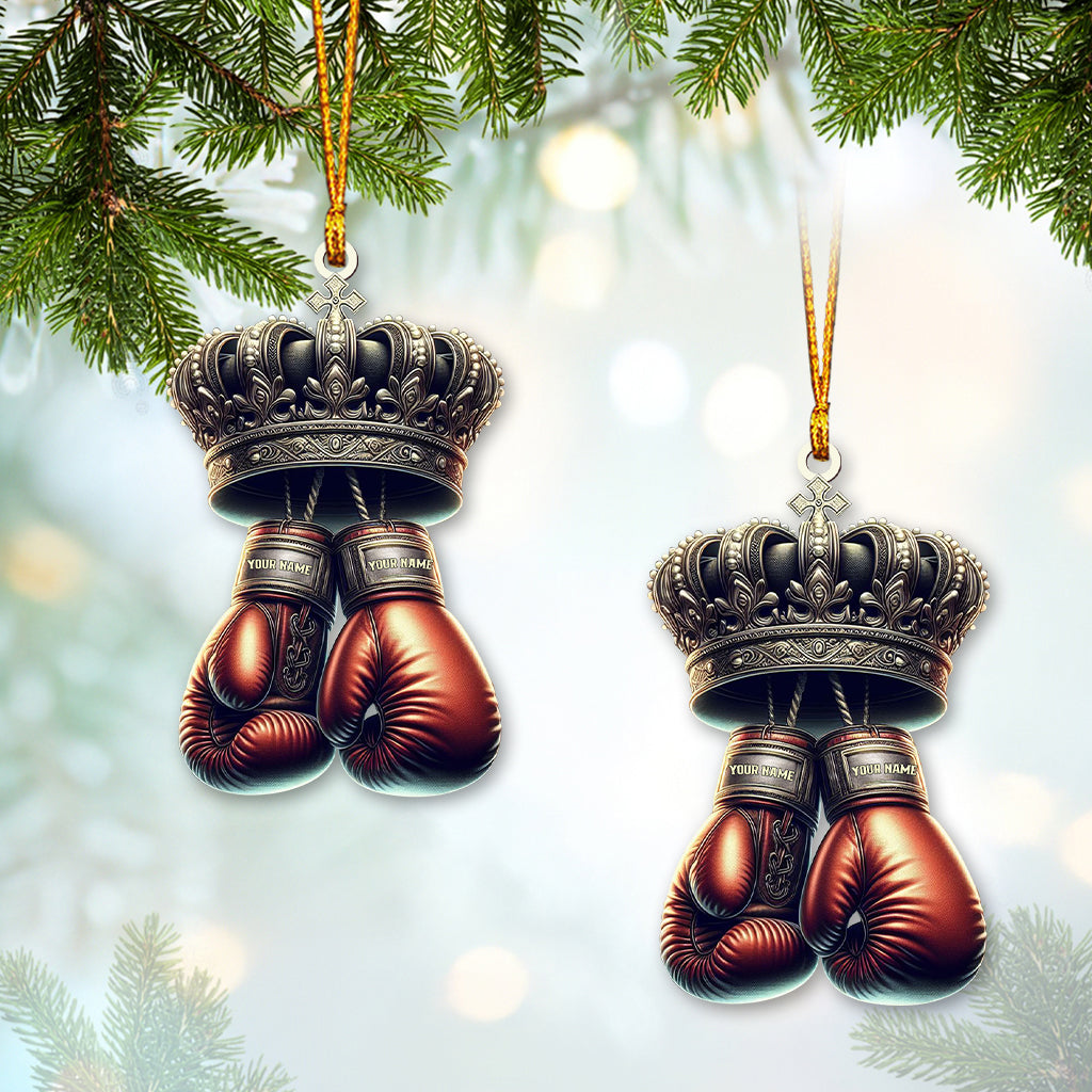 Blisscorners Custom Name Ornament, Boxing Player2D Flat LM2211