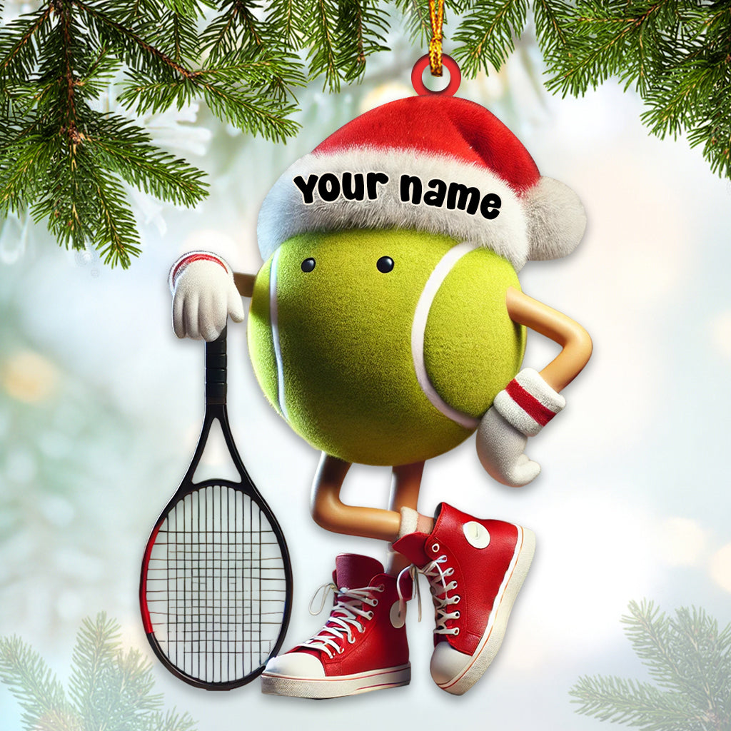 Blisscorners Tennis Ornament, Personalized Ornament2D Flat LM2211