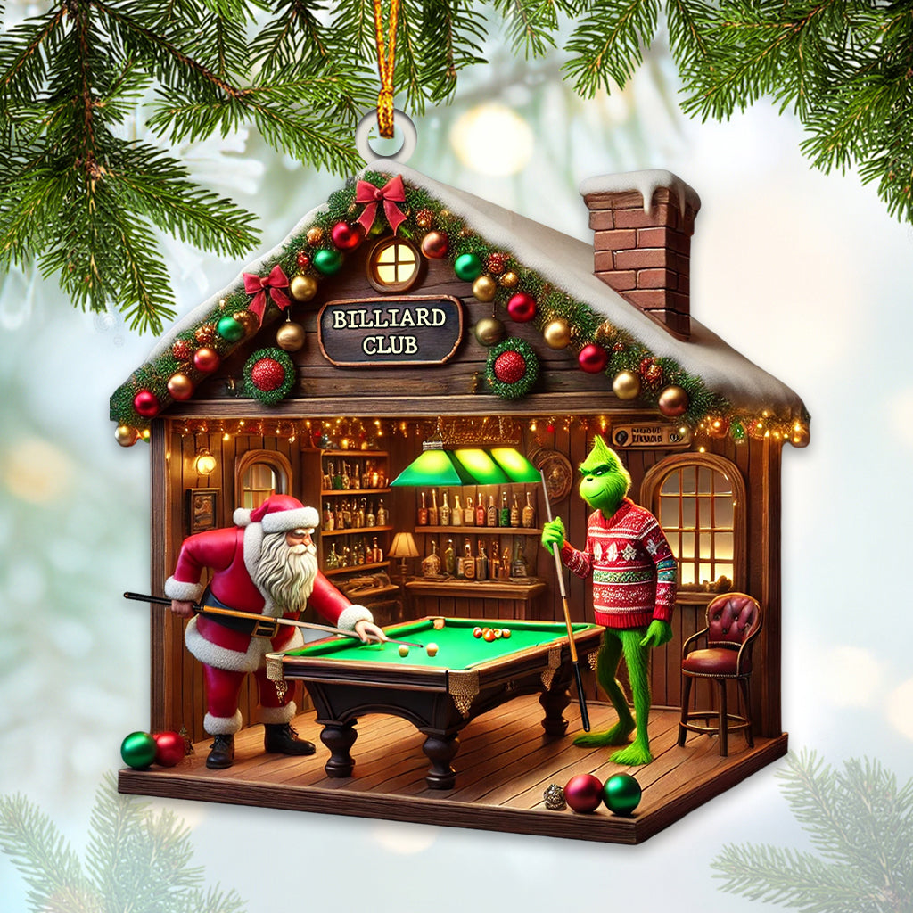 Blisscorners Billiard House Christmas Ornament, Personalized Ornament2D Flat LM2211