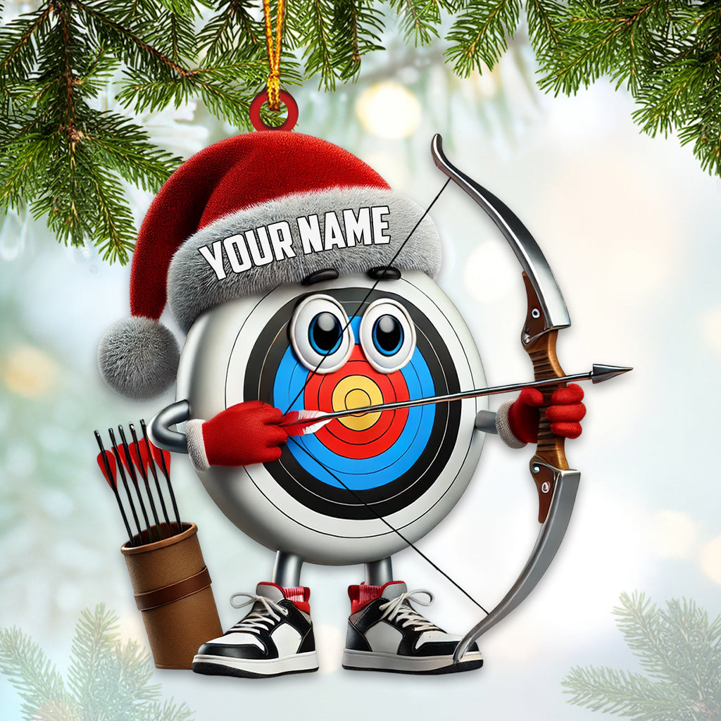 Blisscorners Custom Name Archery Ornament, Christmas Gift Decoration2D Flat LM2111