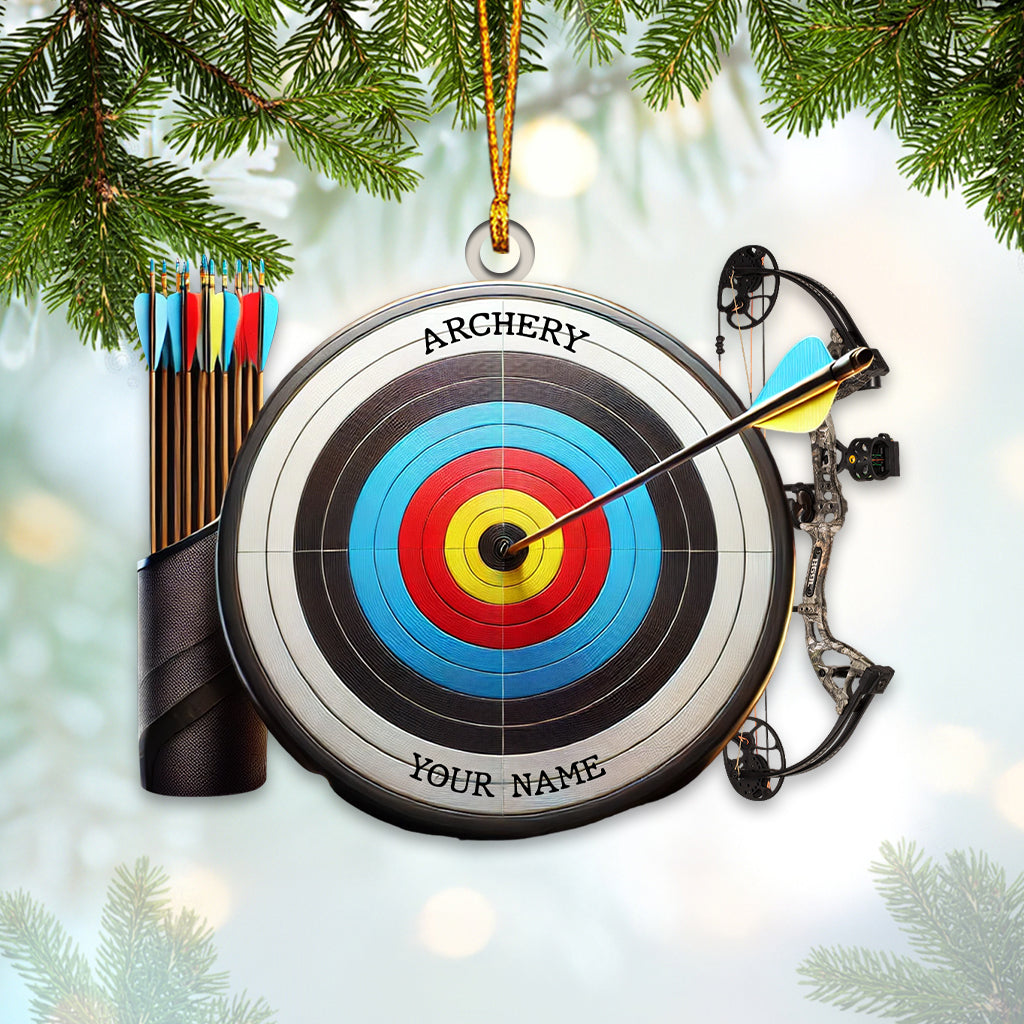 Blisscorners Archery Ornament, Personalized Ornament2D Flat LM2211