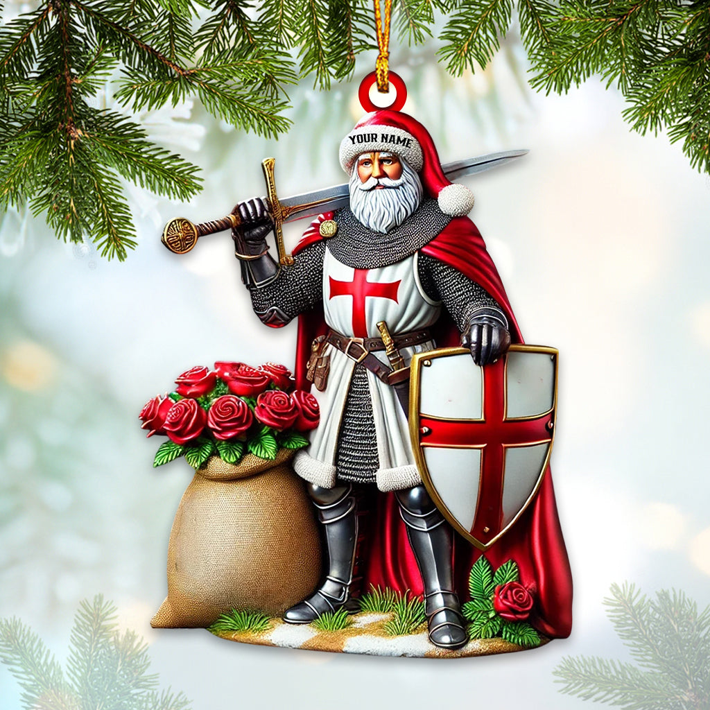 Blisscorners Santa England Christmas Home Decor Christmas Ornament, Personalized Ornament2D Flat LM2211