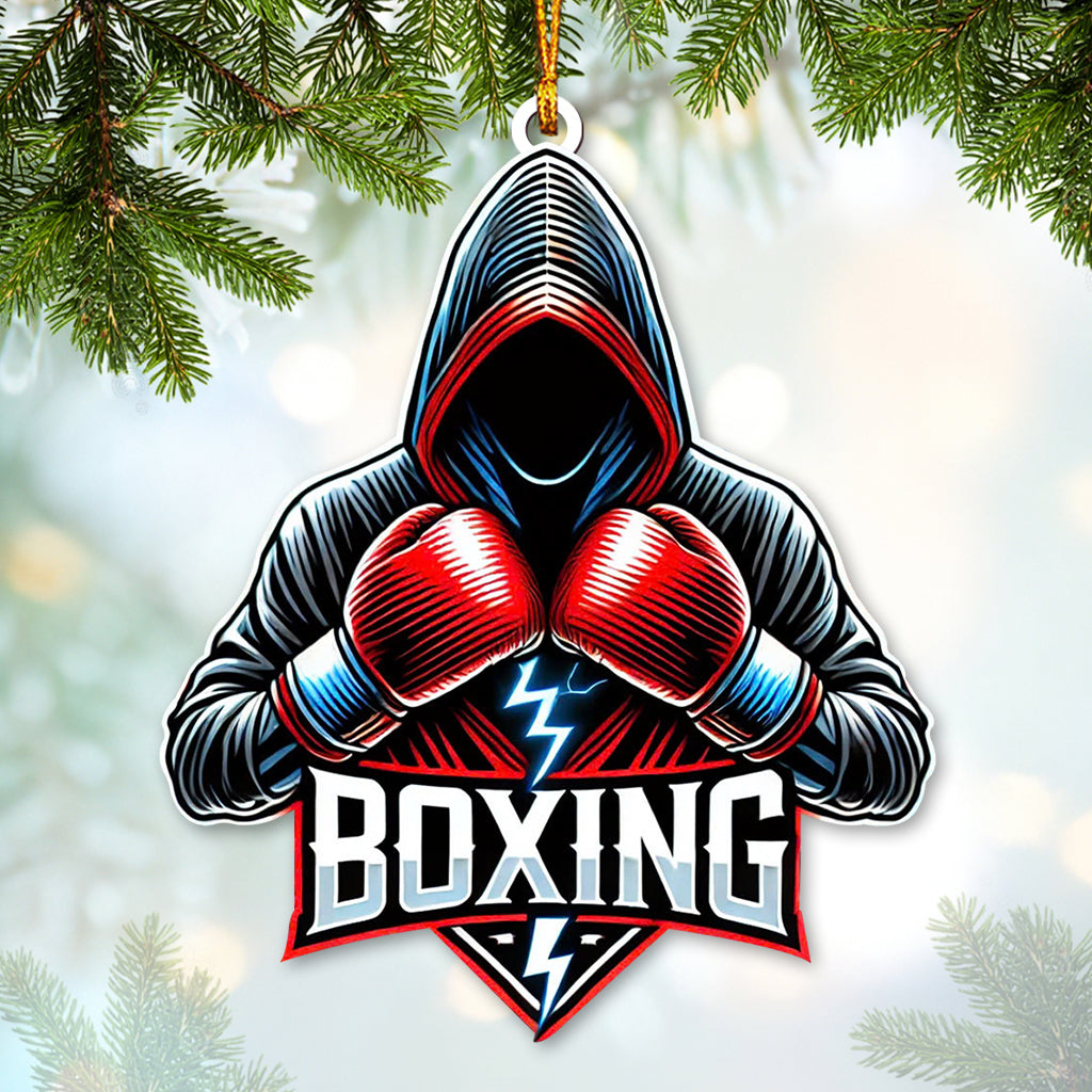 Blisscorners Custom Name Boxing Ornament, Christmas Gift for Boxing Lover42D Flat LM2111