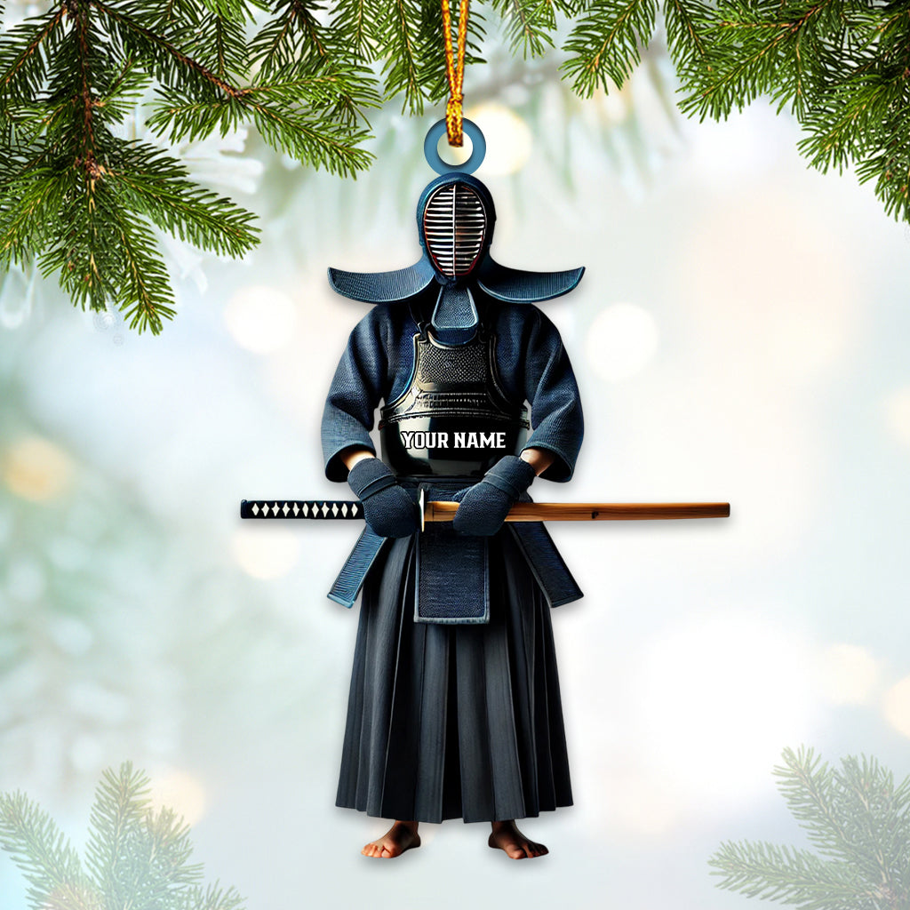 Blisscorners Custom Name Kendo Ornament, Kendo Lover Christmas Gift2D Flat LM2111