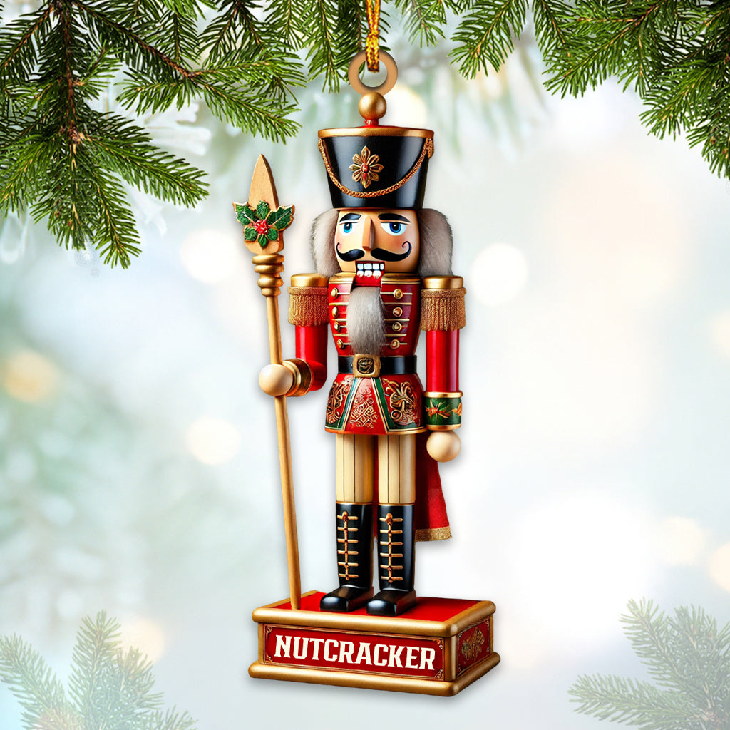 Blisscorners Nutcracker Soldier Figurines Christmas Ornament, Personalized Ornament2D Flat LM2211