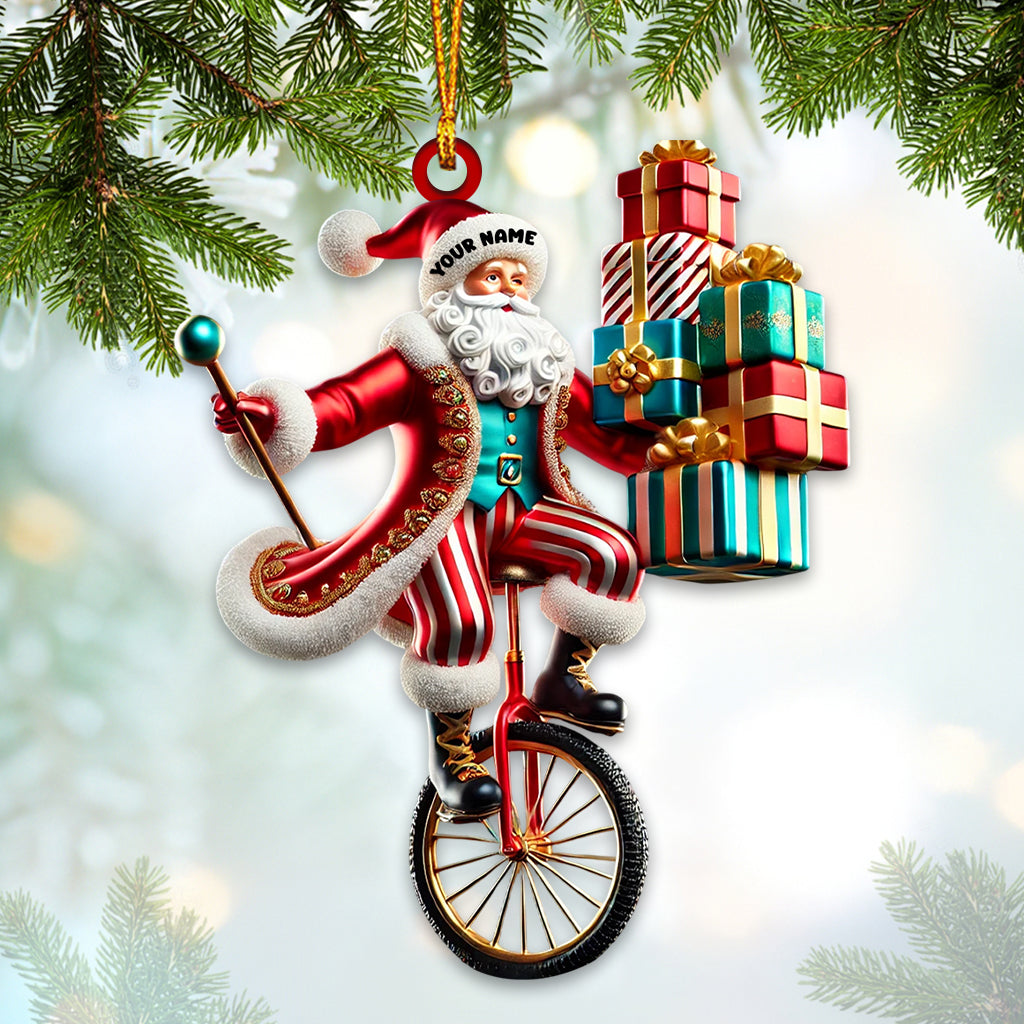 Blisscorners Santa Circus Home Decor Christmas Ornament, Personalized Ornament2D Flat LM2211