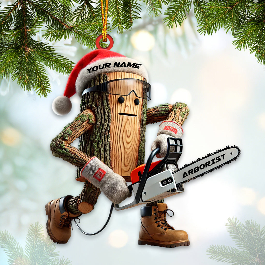 Blisscorners Santa Carpenter Home Decor Christmas Ornament, Personalized Ornament2D Flat LM2211