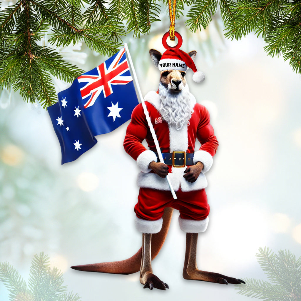 Blisscorners Custom Name Australia Ornament, Australia Love Christmas Decoration2D Flat LM2111