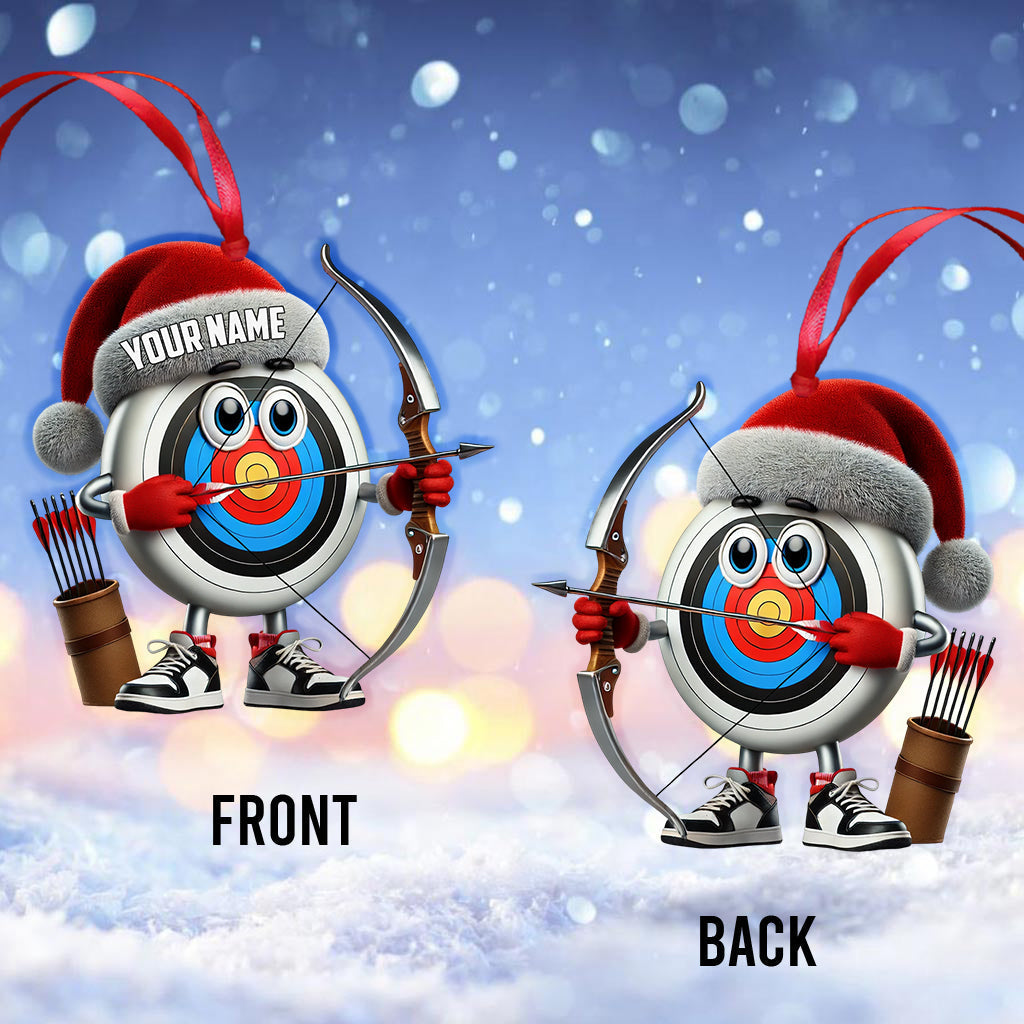 Blisscorners Custom Name Archery Ornament, Christmas Gift Decoration2D Flat LM2111